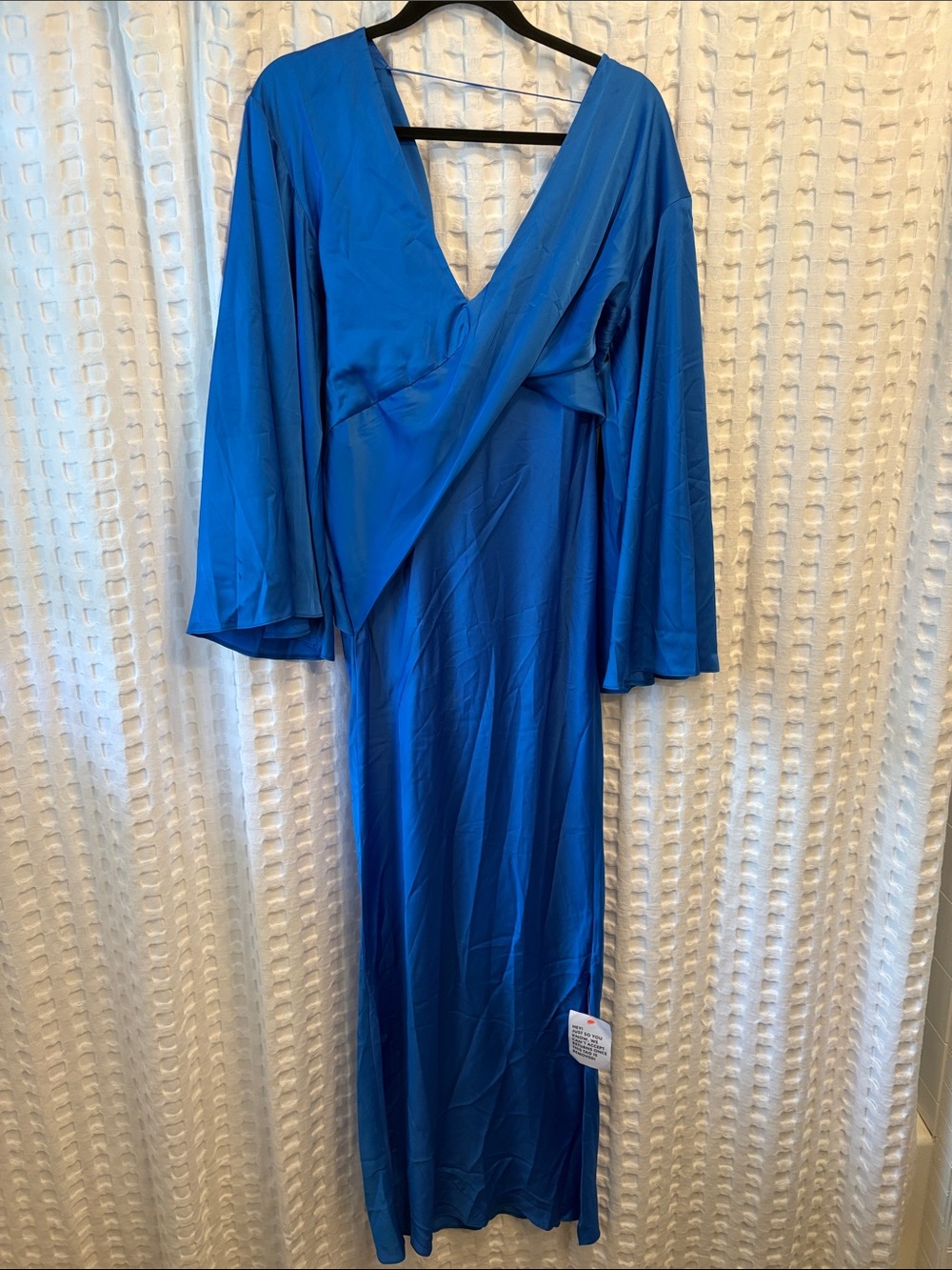 ASOS Royal Blue V-Neck Maxi Wrap Dress